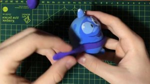 Как слепить Скуика из воздушного пластилина.