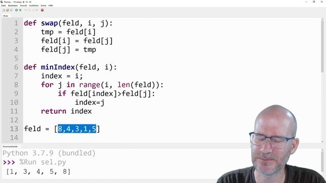 Selection Sort in Python