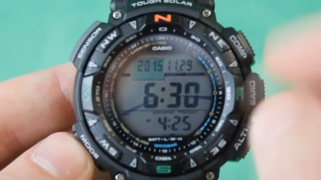 PRO-TREK PRG-240-1E | Обзор и настройка (на русском) | Купить со скидкой смотреть онлайн