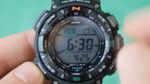 PRO-TREK PRG-240-1E | Обзор и настройка (на русском) | Купить со скидкой