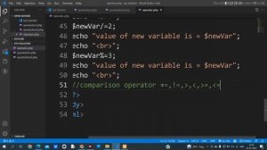 Operators In Php || Part 4 || Arithmetic Operator || Assignment Operator || Comparison Operator