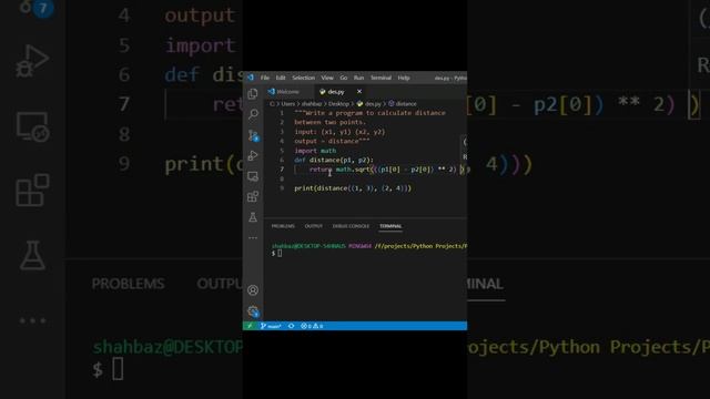 Python Tutorial: How to Calculate Distance Between Two Points