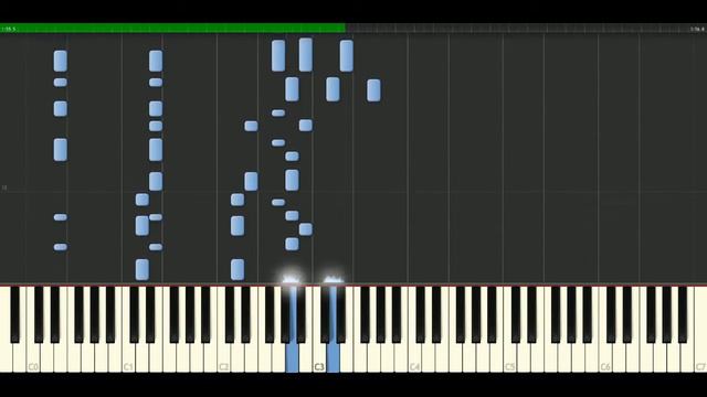 Monica - The First Night [Piano Tutorial] Synthesia | passkeypiano смотреть онлайн