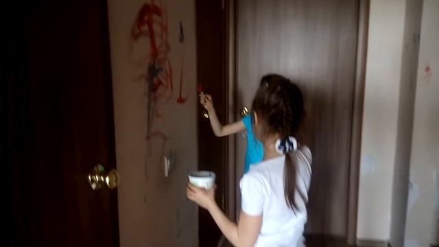 Рисуем на обоях смотреть онлайн