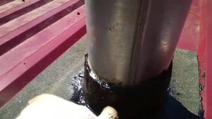 профлист и круглая труба часть2