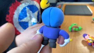 BRAWL STARS - СПАЙК, ЛЕОН и СЭНДИ, ВОРОН. БРАВЛ СТАРС из пластилина Лепим бравл старс из пластилина