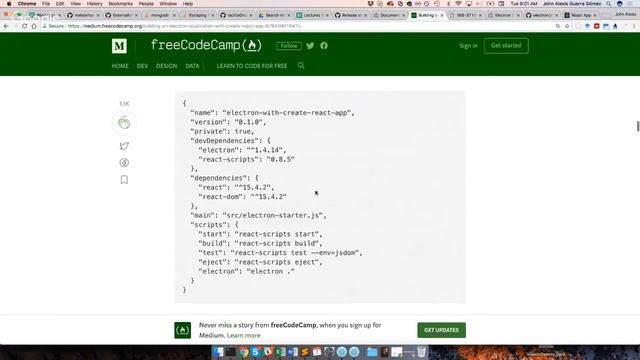 Electron + React aplicaciones web para escritorio смотреть онлайн