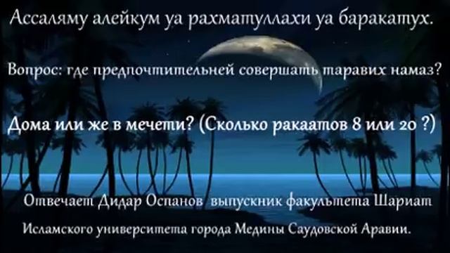 Как совершить таравих 20 ракаатов. Тарафих 8 ракатов и 3 витр.