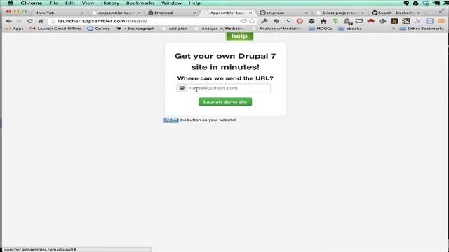 Appsembler 1-click launcher widget for Docker смотреть онлайн
