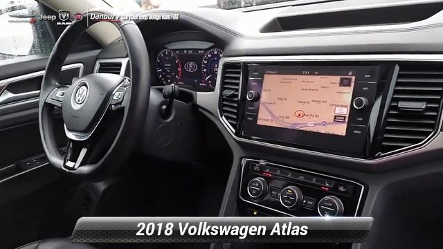 Used 2018 Volkswagen Atlas 3.6L V6 SEL Premium, Danbury, CT K6166 смотреть онлайн