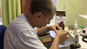 Починка. Полимеризация холодным способом.