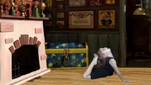 Настя и медведь  Утренняя гимнастика