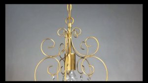 Обзор люстры подвесной на кухню над столом золото хрусталь ПЕТРАСВЕТ S1196-1. 7 лет гарантии. 2021