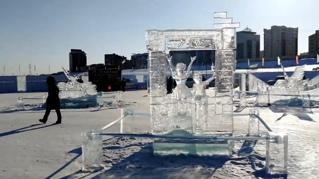 Обзор Ледового городка в Якутске
