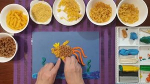 "Золотая рыбка" из макаронных изделий