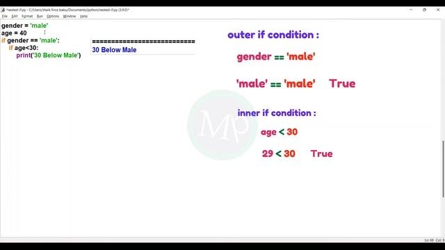 #70 Python Nested If In Telugu | Conditional Statements In Python In Telugu | Python Telugu Tutoria