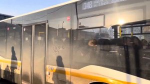 Автобус НефАЗ-5299-31-52 следует по маршруту 348 ”м. Котельники - А/с Лыткарино - Песчаная ул.”