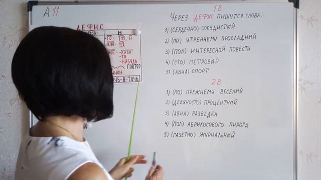 Разбор ЦТ 2019 Русский язык. А11. Дефис в сущ., прил., числ. и наречиях смотреть онлайн