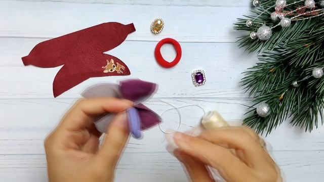 Невероятно ПРОСТО. Такие НОВОГОДНИЕ зимние бантики/ Полноцветные термонаклейки