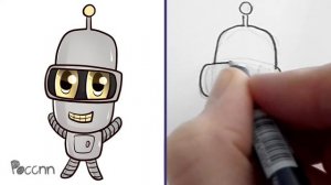 Cómo dibujar a Bender Chibi (Futurama)