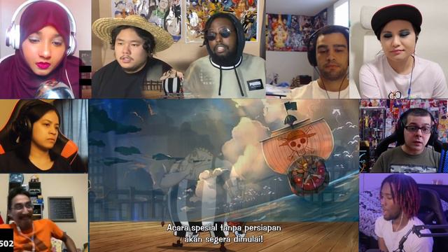 MUSUH? ATAU TEMAN? LUFFY DAN YAMATO || REACTION MASHUP ONE PIECE SUB INDO 991