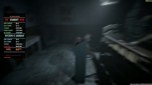 The Outlast Trials  AMD 5500XT  Ryzen 5 1600AF  1080p  Benchmark