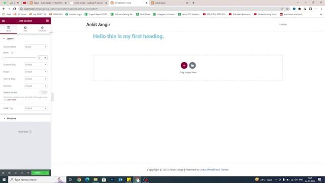 No Code Website Development | WordPress | What is Elementor (Page Builder) basics?  | Session #6