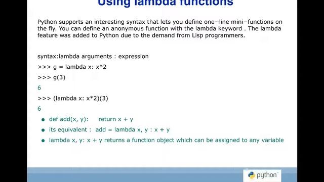 Lambda Functions in Python
