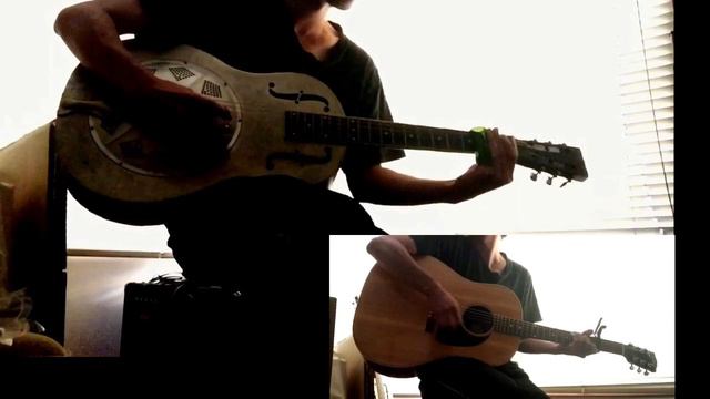「stand by me」republic guitars duolian & gibson j-15 acoustic guitar slide guitar смотреть онлайн