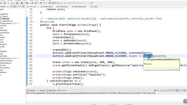 JavaFX 10 How to create an eventhandler option 3 смотреть онлайн