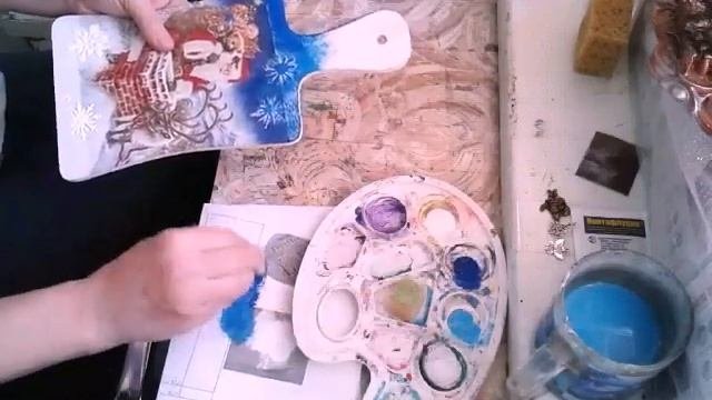 Новогодний декупаж. Diy.