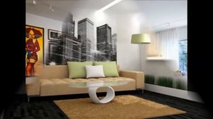 Как красиво оформить стену в гостиной