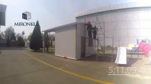 Монтаж кровельных и стеновых сэндвич панелей MIRONKUL