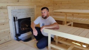 Видео отзыв заказчика о бани Квадро-овал 4х6 метров