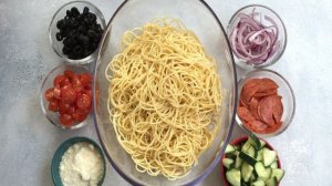 Салат из спагетти