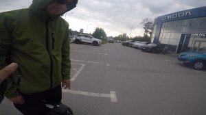 Встретил моноколесника по пути на работу