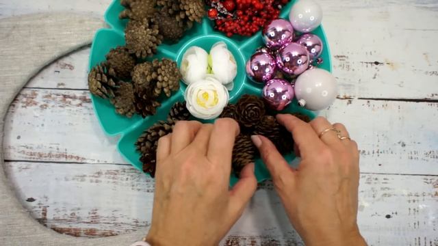 Невероятный эффект градиента! Зимний декор DIY | Incredible gradient coloring effect DIY смотреть онлайн