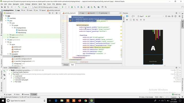 Splash Screen in Android Studio with Animations - Material Design 2020 смотреть онлайн