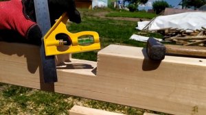 Строительство беседки 3х4. Часть 8: Перильное ограждение в стиле фахверк.