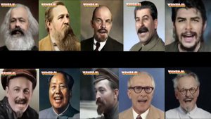 Communist Macarena | Коммунистическая Макарена | Marx, Lenin, Stalin sing Macarena (wombo.ai)