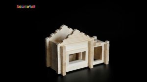 Вариант 3 деревянный конструктор Разборный домик