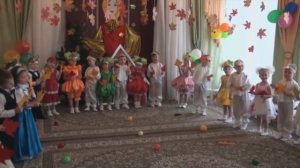 Осенний утренник Песня "Праздник осени в саду" средняя группа
