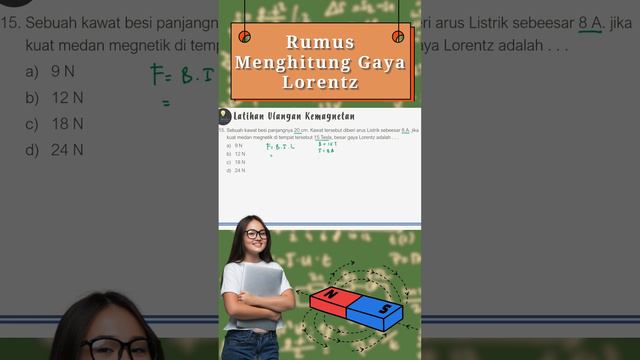 Menghitung Besar Gaya Lorentz, Rumus Gaya Lorentz