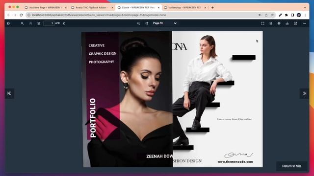 Avada - TNC FlipBook - PDF viewer for WordPress Addon | Live Preview | смотреть онлайн
