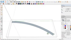 Как создать радиусное остекление в SketchUp?