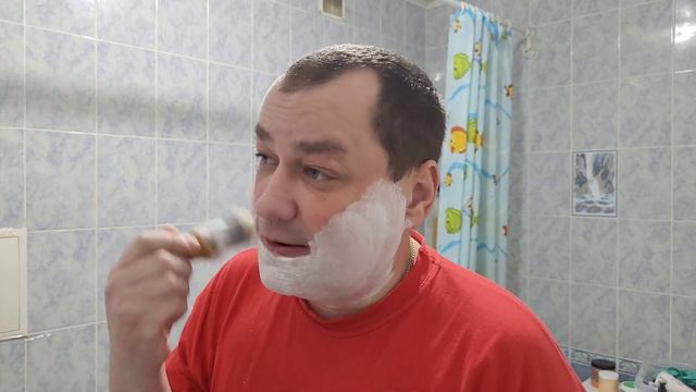 #shaving54 ASMR Шикарная связка: Клинок Rudolf Schmidt, мыло и АШ красный Proraso, помазок Brito смотреть онлайн