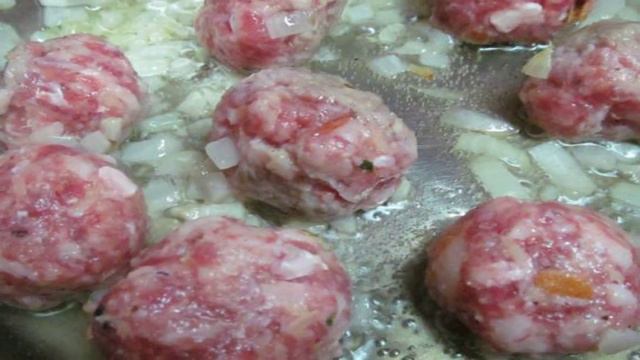 Быстрый суп с фрикадельками
