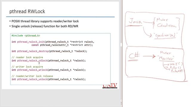 Thread synchronization #3 - pthread interface | cs370 смотреть онлайн