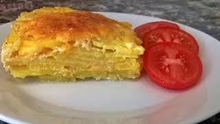 Картошка по-французски. Картофельная запеканка. Картошка в духовке с сыром.