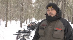 РЫБАЛКА НА ТАЕЖНОЙ РЕКЕ В МАРТЕ СНЕГОХОД тайга патруль 550vs БТС 500